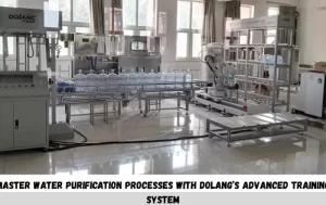 STEM teacher teaching students how to program a robotic arm